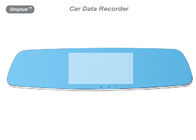 Máy ghi dữ liệu ô tô kép với ống kính kép 1080P, camera gương 5 inch