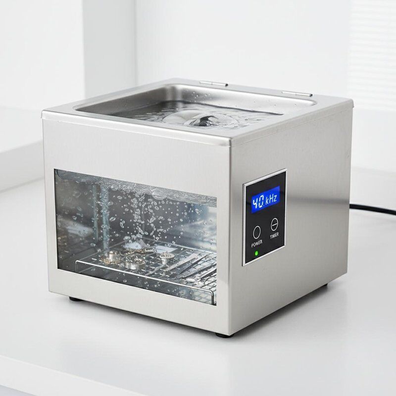 280x180x200mm Máy làm sạch siêu âm trên bàn 40kHz Bảo vệ an toàn tần số siêu âm được thiết kế để làm sạch các dụng cụ tinh tế